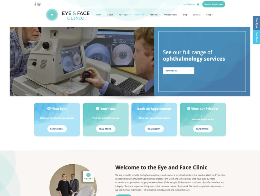 Eye and Face Clinic logo